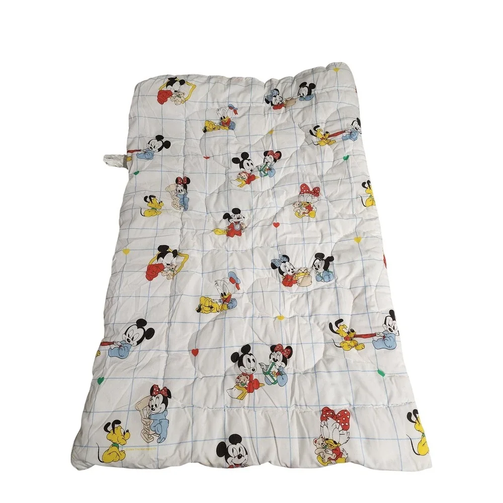Vintage Dundee‎ Mickey Mouse Baby Quilt Sleeping Bag Made in USA